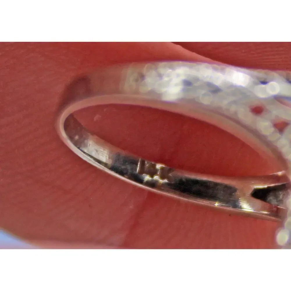 Art Deco 14kt White Gold Black Onyx Diamond Filigree Ring